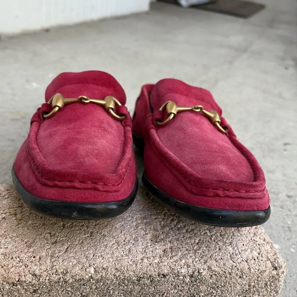 Gucci suede driving shoes